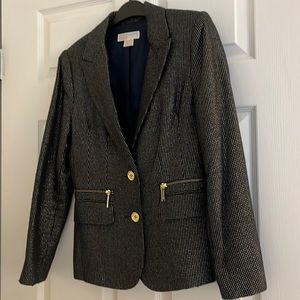Michael Kors navy/gold jacket, size 4P